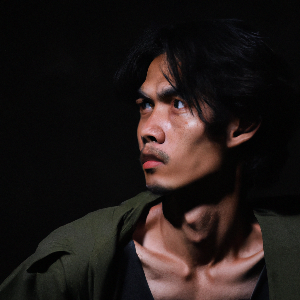 Retrato minimalista (foto generada)